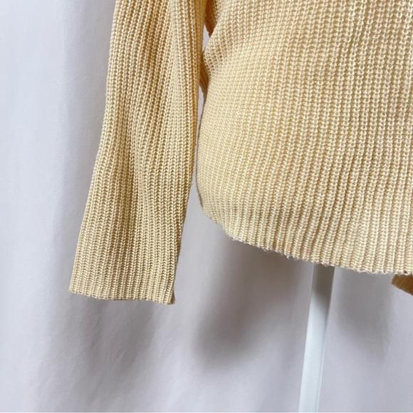 Sky & Sparrow Small Boho Tie Open Back Bell Sleeve Hippie Yoga Sweater V Neck - Picture 5 of 10